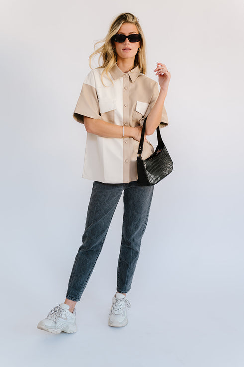 Dazed Babe Leather Top